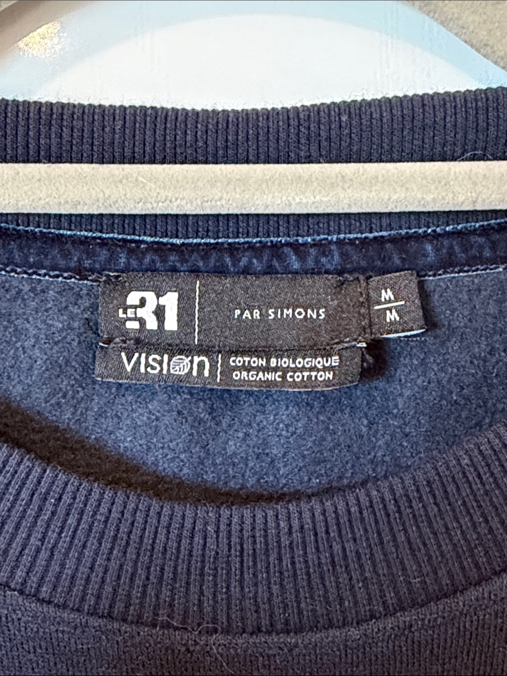 Revelstoke Men's Navy Crewneck with Mountain Village Graphic - Picture 3 of 6